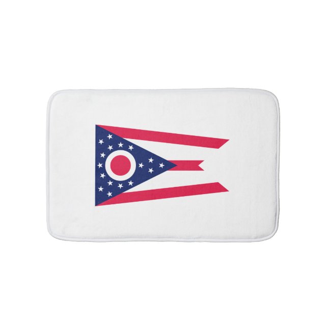 Entwurf des Staatsflagges Ohio Badematte (Vorderseite)