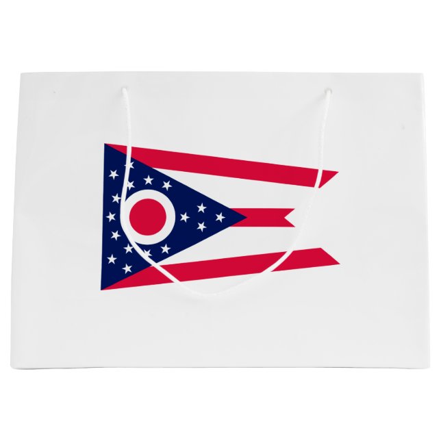 Entwurf des Staatsflagges Ohio Große Geschenktüte (Vorderseite)