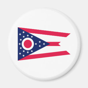 Entwurf des Staatsflagges Ohio Magnet