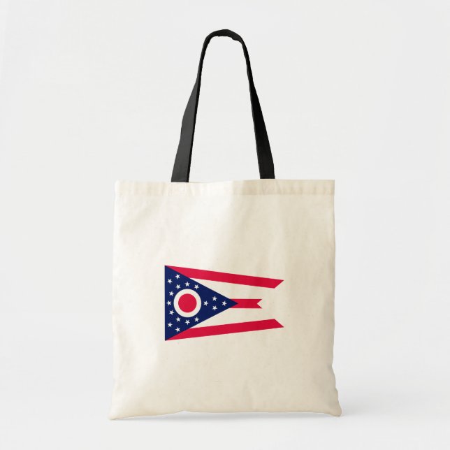 Entwurf des Staatsflagges Ohio Tragetasche (Vorne)
