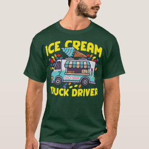 Entwurf des Truckfahrers für Eiscreme T-Shirt