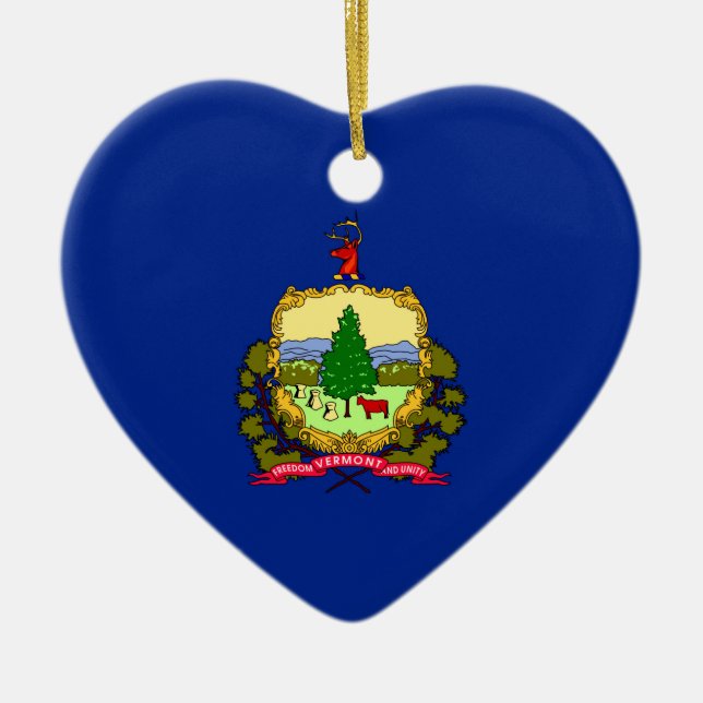 Entwurf des Vermont-Zustands Keramikornament (Vorne)