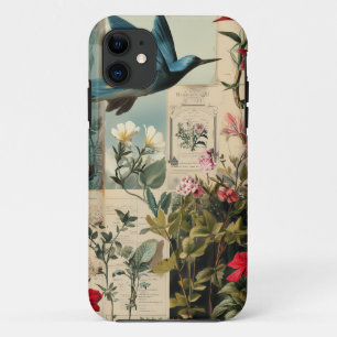 Entwurf einer botanischen Collage Case-Mate iPhone Hülle