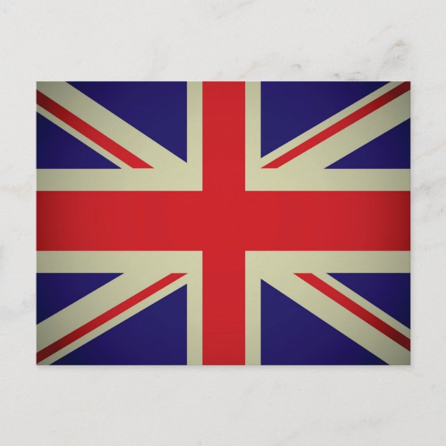 Entwurf einer britischen Flagge Postkarte (Vorderseite)