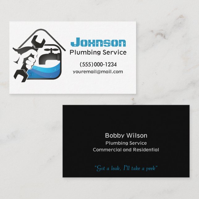 Entwurf einer Business Card des Auftragnehmers Visitenkarte (Vorne/Hinten)
