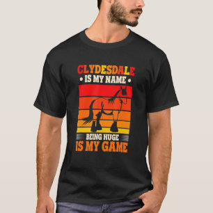 Entwurf einer Pferdezucht für einen Clydesdale-Rei T-Shirt