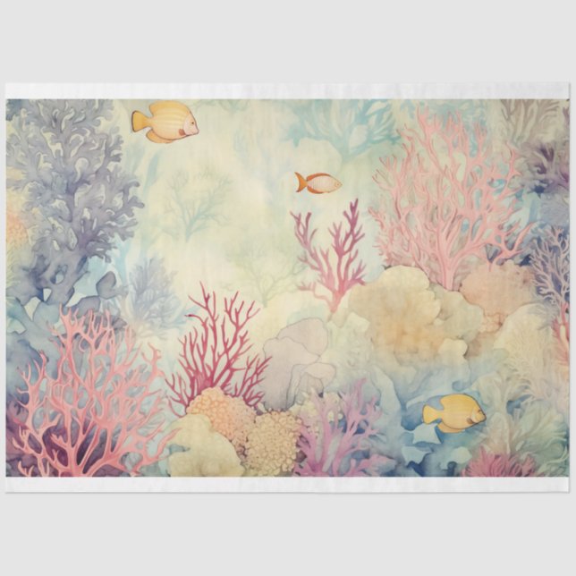 Entwurf einer Seebranche 1 Seidenpapier (Vorderseite)