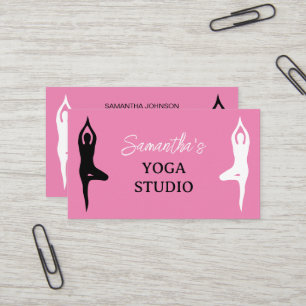 Entwurf einer Yoga-Visitenkarte Visitenkarte