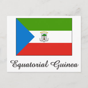 Entwurf eines äquatorialen Guinea Postkarte