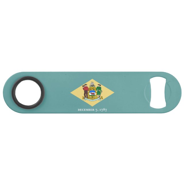 Entwurf eines Delaware-Staatsflagges Speedflaschenöffner (Vorderseite (Horizontal))