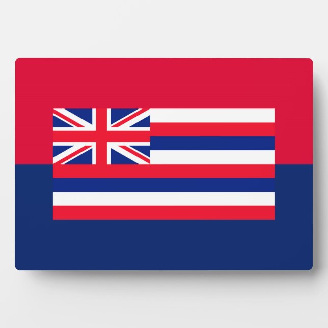 Entwurf eines Flaggenstaates in Hawaii Fotoplatte (Vorderseite)
