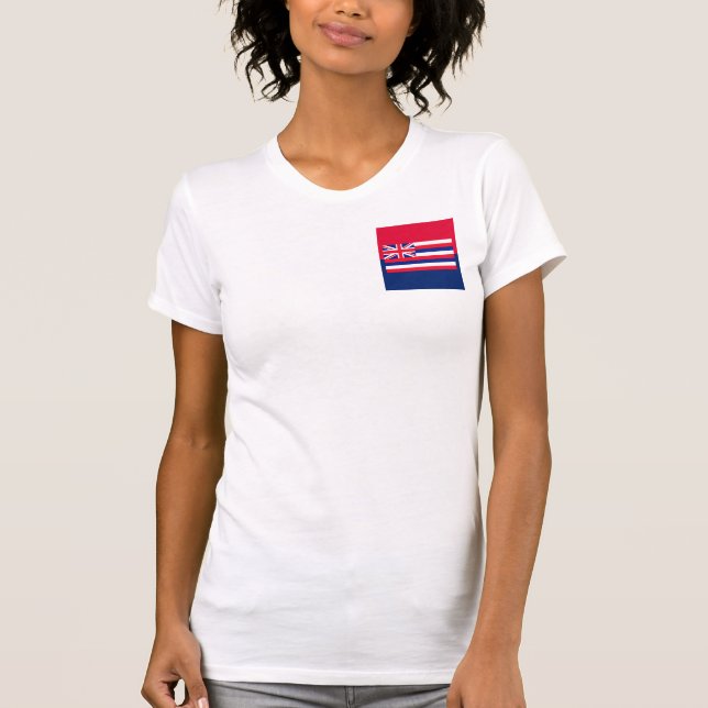 Entwurf eines Flaggenstaates in Hawaii T-Shirt (Vorderseite)