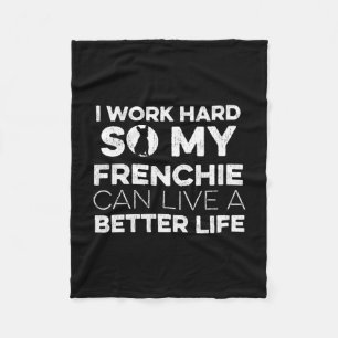 Entwurf eines französischen Bulldoggen-Eigentümers Fleecedecke