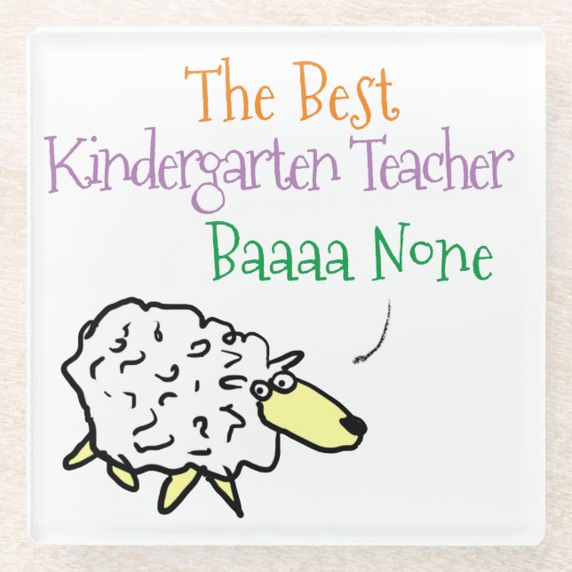 Entwurf eines Kindergartenlehrers Glasuntersetzer (Vorderseite)