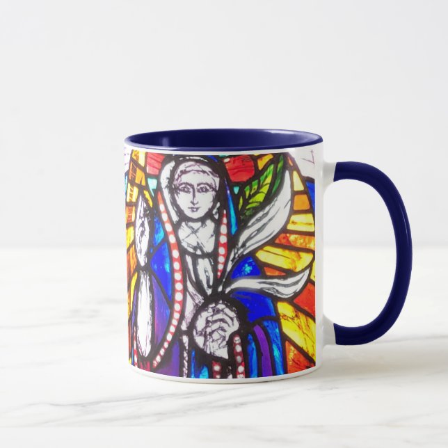 Entwurf eines Kirchenfensters - Details zum gestal Tasse (Rechts)