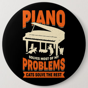 Entwurf eines Piano-Players für einen Cat Lover Button