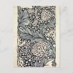 Entwurf für Avon Chintz, c.1886 Postkarte