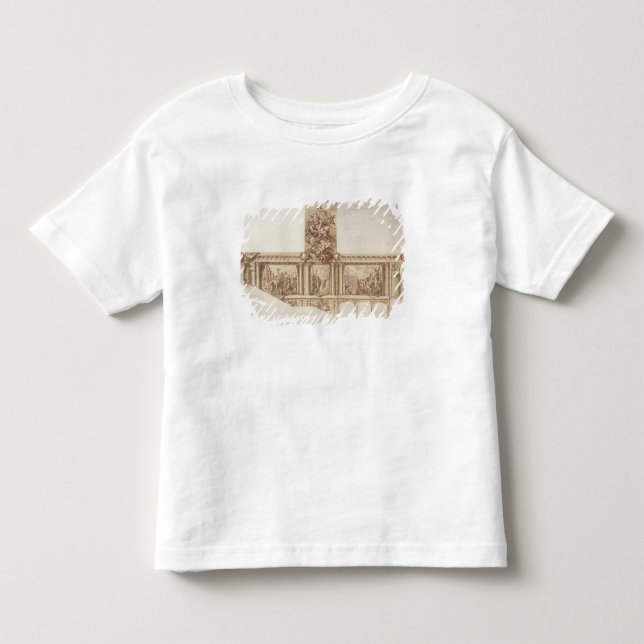 Entwurf für Decken-Wände und Treppenhaus (Stift, Kleinkind T-shirt (Vorderseite)