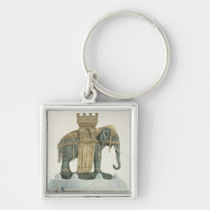 Entwurf für den Elefant-Brunnen Schlüsselanhänger