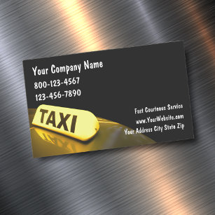 Entwurf für den Transport von Taxi Magnetische Visitenkarte