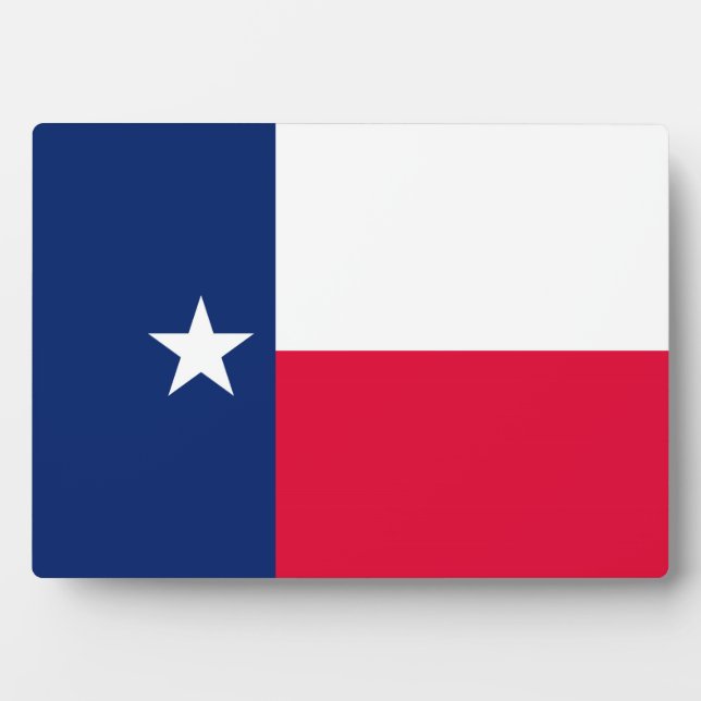 Entwurf für die Flaggen des Staates Texas Fotoplatte (Vorderseite)