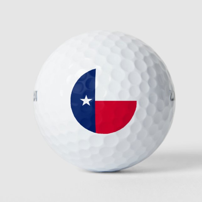Entwurf für die Flaggen des Staates Texas Golfball (Vorderseite)