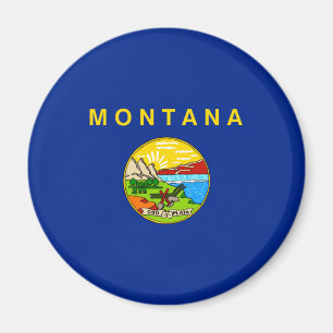 Entwurf für die Staatsflagge von Montana Magnet