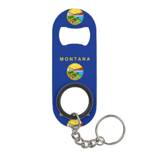 Entwurf für die Staatsflagge von Montana Mini Flaschenöffner