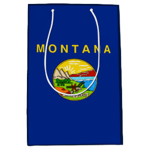 Entwurf für die Staatsflagge von Montana Mittlere Geschenktüte
