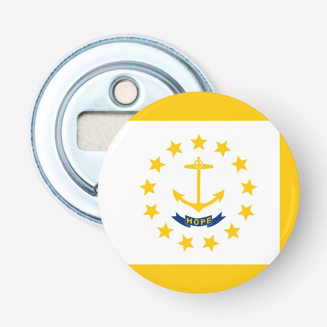 Entwurf für eine Flagge auf der Insel Rhode Flaschenöffner (Vorderseite)