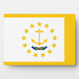 Entwurf für eine Flagge auf der Insel Rhode Fotoplatte