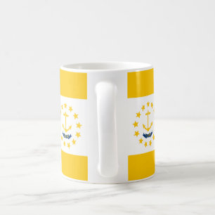 Entwurf für eine Flagge auf der Insel Rhode Kaffeetasse