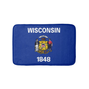 Entwurf für eine Staatsflagge von Wisconsin Badematte