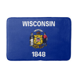 Entwurf für eine Staatsflagge von Wisconsin Badematte