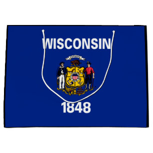 Entwurf für eine Staatsflagge von Wisconsin Große Geschenktüte