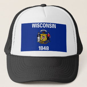 Entwurf für eine Staatsflagge von Wisconsin Truckerkappe