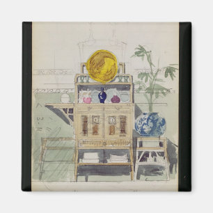 Entwurf für einen Sideboard, c.1860s-70s (w/c u. Magnet