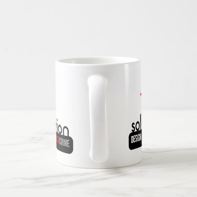 Entwurf gegen die Verbrechen-Lösungs-Mitte-Tasse Kaffeetasse (Henkel)