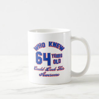 Entwurf mit 64 Jährigen Kaffeetasse