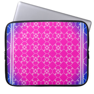 Entwurf mit abstrakt gezogenen geometrischen Muste Laptopschutzhülle
