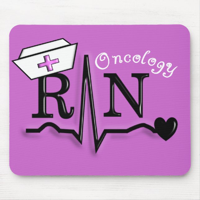 Entwurf Omcology Krankenschwester RN-Geschenk-QRS Mousepad (Vorne)