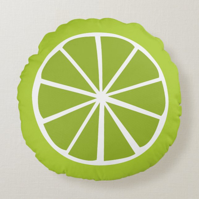 Entwurf von Fruchtscheiben Rundes Kissen (Vorderseite)