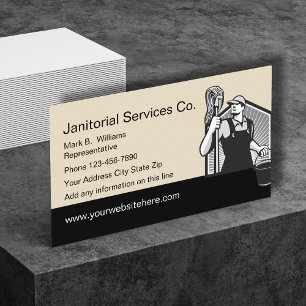 Entwurf von Janitorial Services Visitenkarte