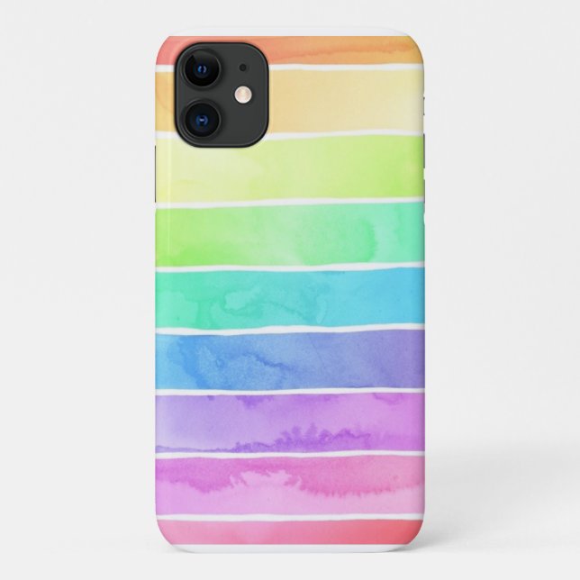 Entwurf von Pastell-Streifen Case-Mate iPhone Hülle (Rückseite)