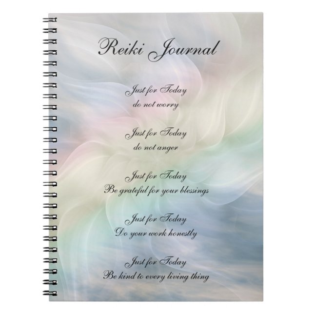 Entwurf von Reiki Principles Notizblock (Vorderseite)