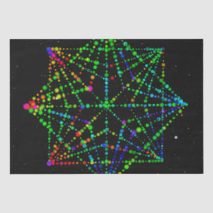 Entwurf von Starfield Kaleidoskop Seidenpapier