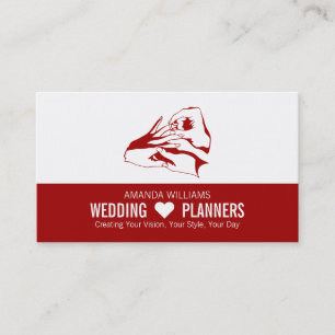 Entwurf von Vorschlägen, Hochzeitsplaner Visitenkarte