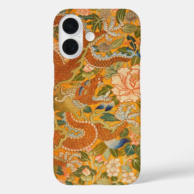 ENTWURF ZWISCHEN PONIEN,BLUME,GRÜNEN BLÄTTER iPhone 16 HÜLLE (Rückseite)