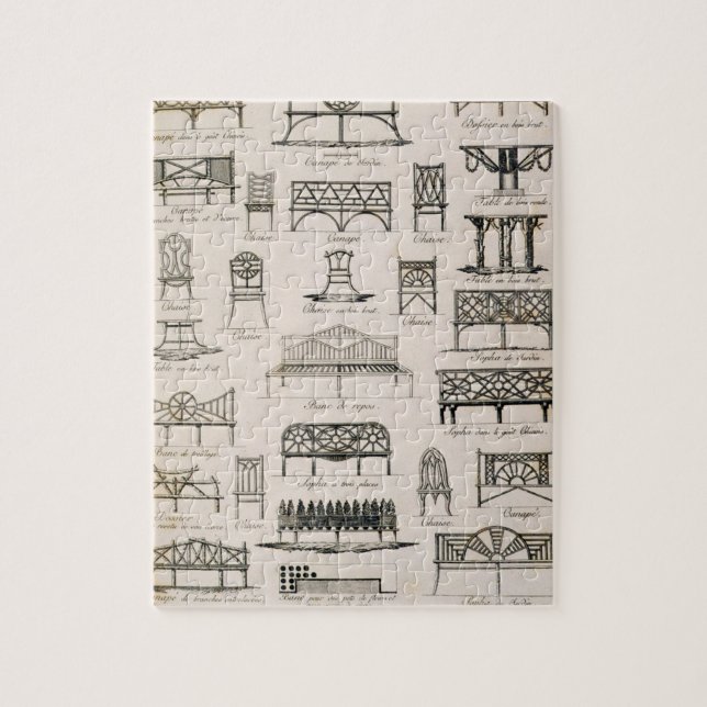 Entwürfe für Gartensitze, von 'einem Kompendium (Vertikal)