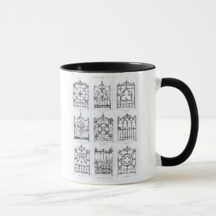 Entwürfe für Gusseisengeländer, von 'Macfarlane Tasse